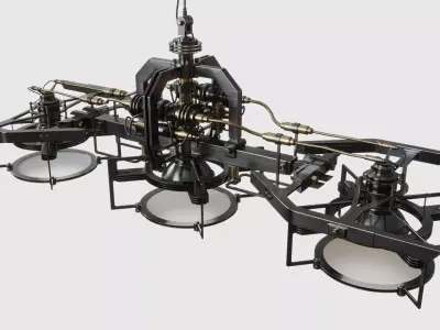 ProMod 001 - Industrial Pendant Light 3D model