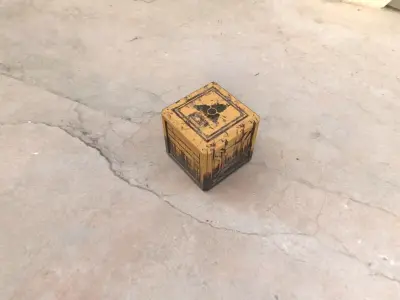 Sci-Fi Crate Box - Rusty GameReady  Low-poly 3D model