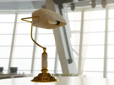 Retro Table Lamp 3D model