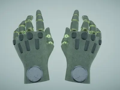 Sci Fi VR Hand 2 Low-poly 3D model