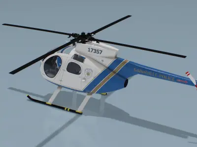  Police Surveillance Helicopter Hughes OH-6 