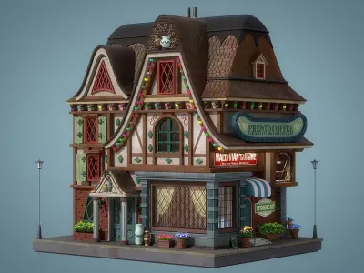 Cartoon House 19 3D model