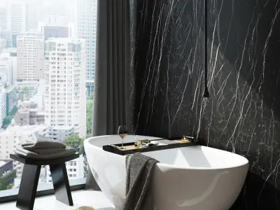 Bathroom Interior Scene for Cinema 4D and Vray 3D model