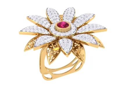 Women Ring MTL 3dm STL OBJ FBX Details 3D print model 27