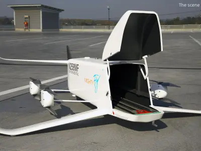  MightyFly Cento Cargo Drone eVTOL White 