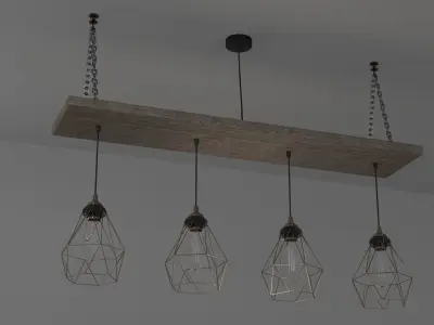 Roof Hanging Lights 3D model