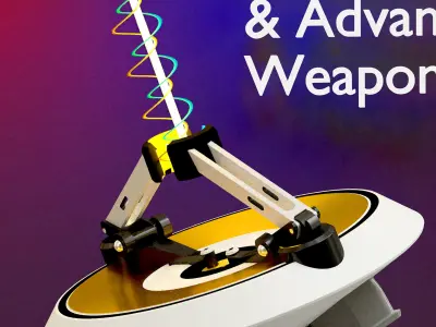 Sci Fi Laser Weapon NASA 3D model