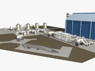 Industrial Scene Model 3D model