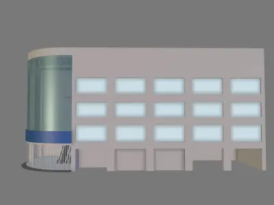 Building 03 Low-poly 3D model purchase