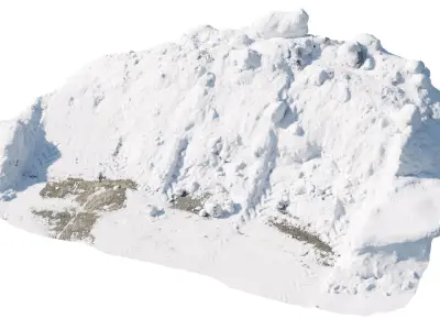 Snow wall Mountain  3D model