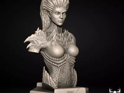 Queen of Blades - Sarah Kerrigan Starcraft 3D print model 3D print model