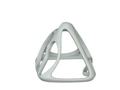 SciFi Cube Object No 59343 Low Poly Shape Low-poly 3D model