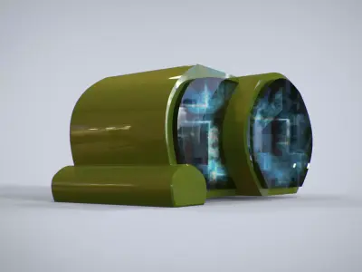 PowerSun futuristic toilet 3D model