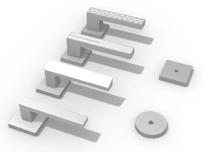 Door Handle Bundle 1 3D model