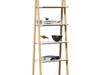 One Step Up Bookcase High by Normann Copenhagen 3D model