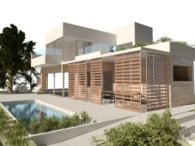 MODERN HOUSE 3D model  3D model