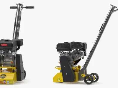  Tomahawk Concrete Scarifier Gas Powered Yellow 