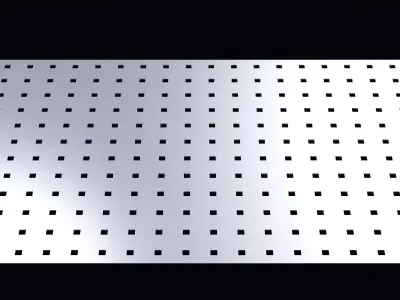 Perforated panel with 6 percent opening 25O110 3D model