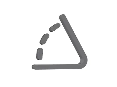 3d angle Low-poly 3D model
