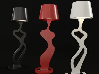 Floor lamp ATEGO model 10 and 8 by Cleoni 3D model