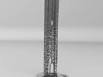 Animated Waterfall 300cm W 55cm H 3D model