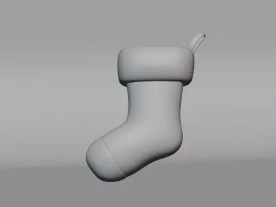 Christmas Socks Free low-poly 3D model