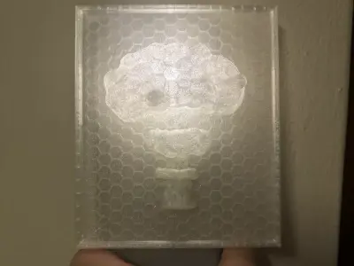 NUCLEAR MUSHROOM CLOUD WALL ART Free 3D print model