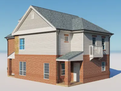Two Story House 4 3D model