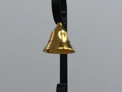 Door Bell 2  Low-poly 3D model