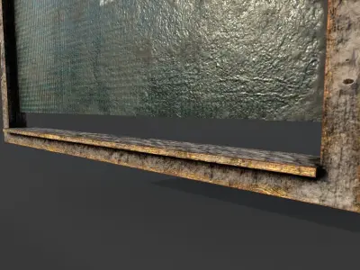 Window-OldReception-Version 01 Low-poly 3D model