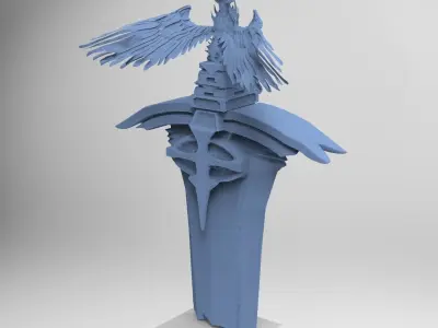 League of legends Inspired Sword Statue 3D 3D model