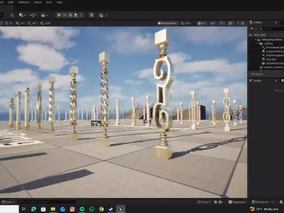 Railing Column 3D model