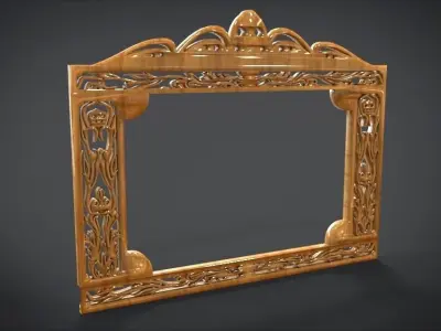 Simple Frame Window Ornament Furniture 3D print model