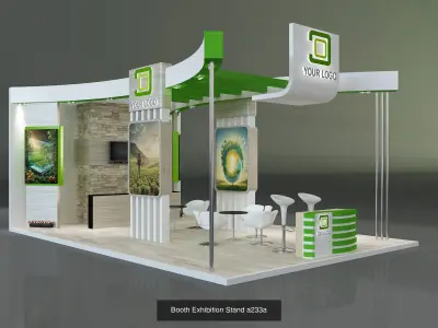Booth Exhibition Stand G36 3D Model Pack