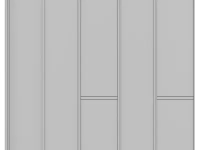 Shelf 3d Model cabinet with shelves and lights 3D model