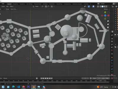 Winterfell from Game of Thrones 3D model