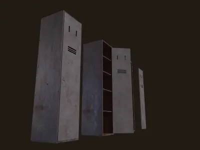 Locker Dirty - Low Poly - FREE Free low-poly 3D model