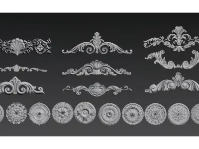 European-style Carving 3D model