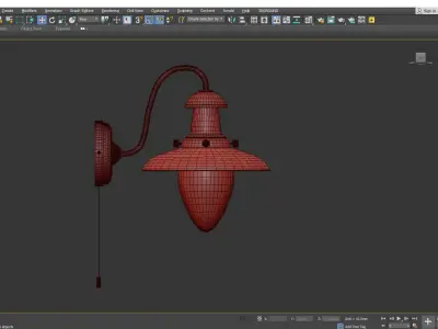 Fisherman Arte Lamp Low-poly 3D model