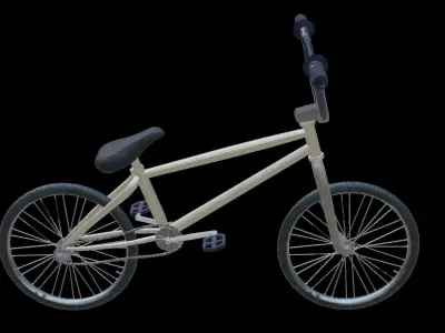 Street Bike Low-poly 3D model