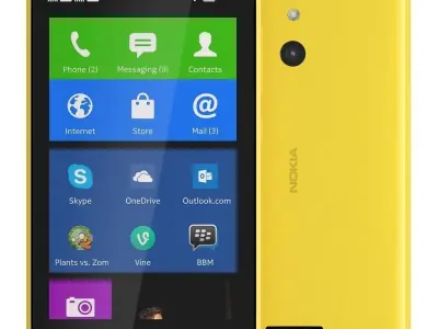 Nokia XL all color 3D model