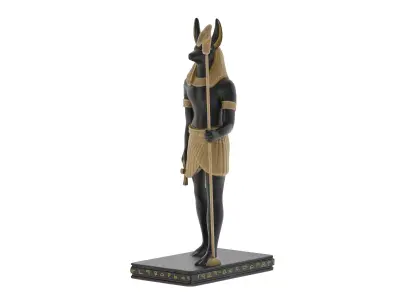 Egyptian Anubis Low-poly 3D model