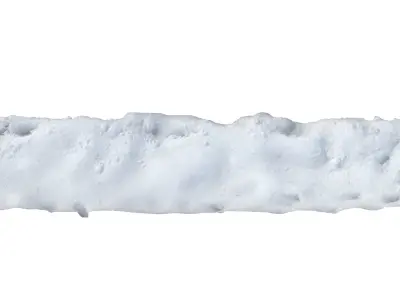 Snow scan 5B Low-poly 3D model
