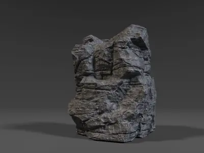 Cliff Rock 008 Low-poly 3D model