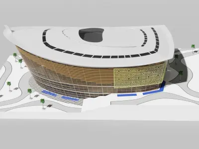 Opera Dubai Blender 3D model