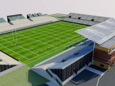 Kamaishi Recovery Memorial Stadium - Japan 3D model