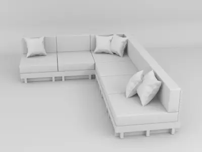 Street sofa Free 3D model