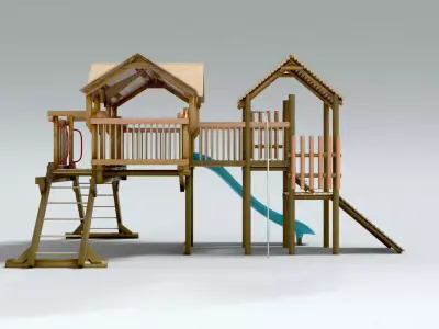 laos Kids Playground 3D model