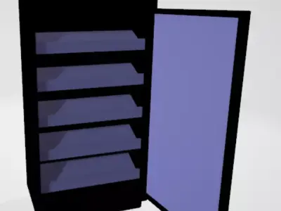 Animated Display Refrigerator  3D model
