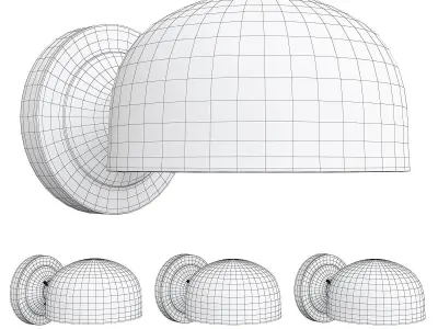 THURMAN WALL SCONCE Low-poly 3D model